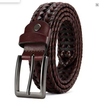 Gürtel - mit Schnalle - BRAIDED - Brown / RB - versch. Längen - 105cm bis 125cm