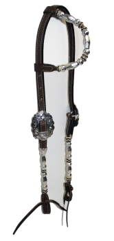 "EE Tack" Kopfstück - Show - #46426 - DUNKEL