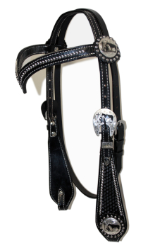"SST" Kopfstück - Show - V-Stirnband - BLACK - 12644-Blk