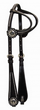 Preview: "EE Tack" Kopfstück - Doppeleinohr - SPOTS - 3 Farben