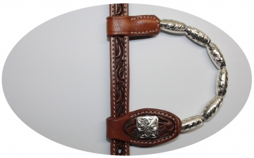 Preview: "SN Tack" Kopfstück - Doppeleinohr - Show - HS081