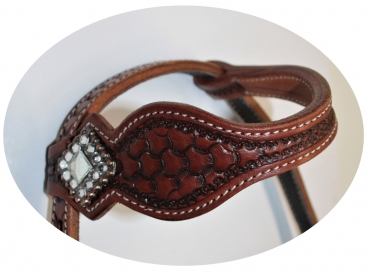 Preview: "SN Tack" Kopfstück - Doppeleinohr - Show - HS160