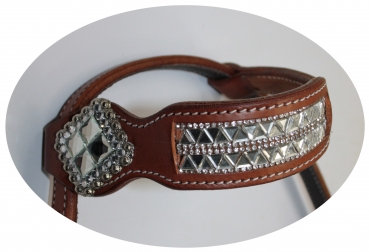 Preview: "SN Tack" Kopfstück - Doppeleinohr - Show - HS163