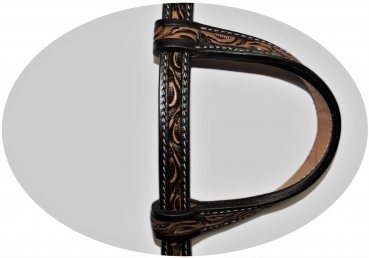 Preview: "SN Tack" Kopfstück - Doppeleinohr - Show - HS167