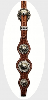 Preview: "SN Tack" Kopfstück - Doppeleinohr - Show - HS009