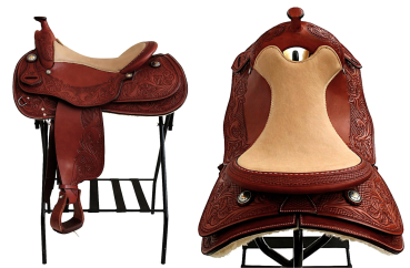 IN STOCK !!   "Dirk´s Custom Saddles"  - Premium LADY Reining Saddle - 15,5´´ (Made in Germany)