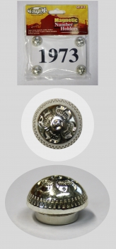 Silver Concho Number Set (4 Stück) - #11-012