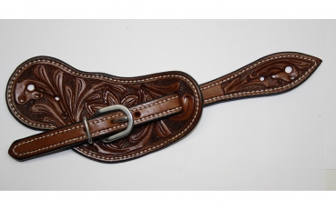 Preview: Sporenriemen - US Leder - Hell od. Mittel - AC-164