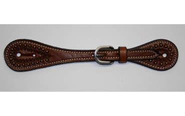 Preview: Sporenriemen - US Leder - Hell od. Mittel - AC-170