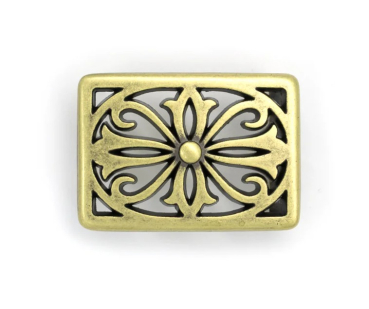 "ILC" Belt Buckle - Celtic Rectangle - AB - 170041-02