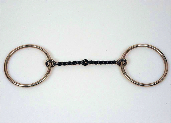 SS Twisted Wire Ring Snaffle Bit
