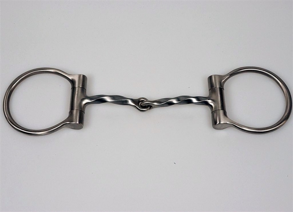 SS D-Ring Square Twisted Wire Snaffle