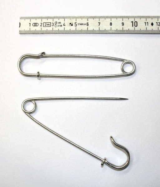 Sicherheitsnadel für Startnummern - 10cm lang